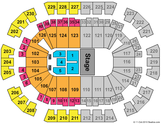 Save Mart Center Seating Chart